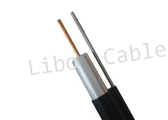 PE Jacket CATV Welded Trunk Coaxial Cable QR412 Floodant Compound Distribution Cable